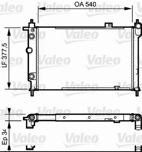воден радиатор VALEO 730994