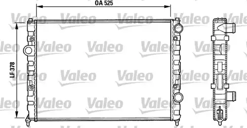воден радиатор VALEO 731005