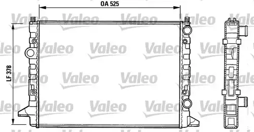 воден радиатор VALEO 731007