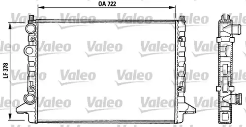 воден радиатор VALEO 731008