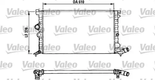 воден радиатор VALEO 731009
