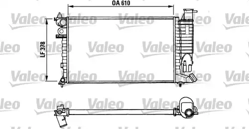 воден радиатор VALEO 731010