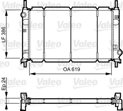 воден радиатор VALEO 731011