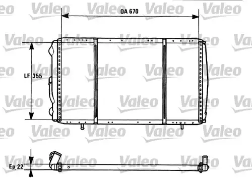 воден радиатор VALEO 731016