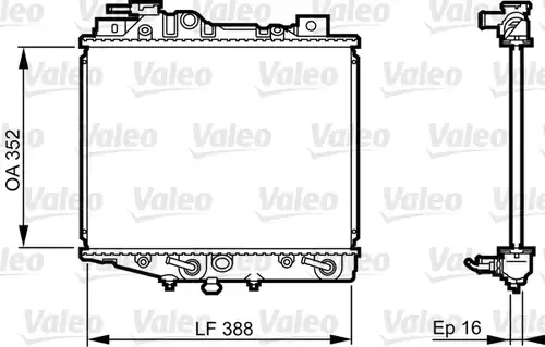 воден радиатор VALEO 731019