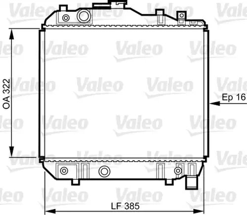 воден радиатор VALEO 731042