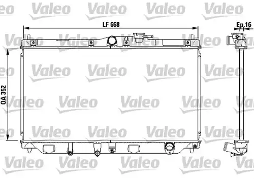 воден радиатор VALEO 731076