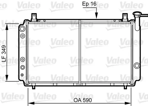 воден радиатор VALEO 731082