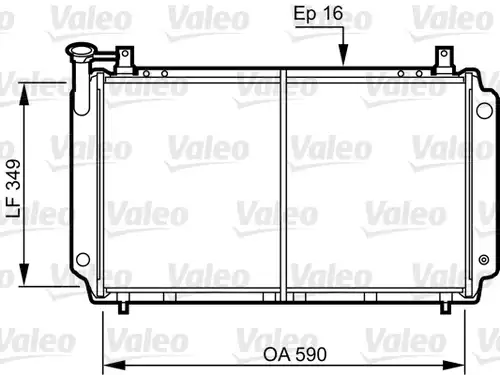 воден радиатор VALEO 731083