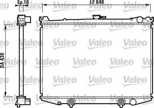 воден радиатор VALEO 731085
