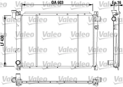воден радиатор VALEO 731087