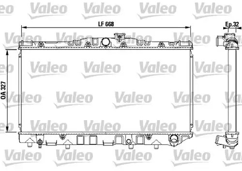 воден радиатор VALEO 731095