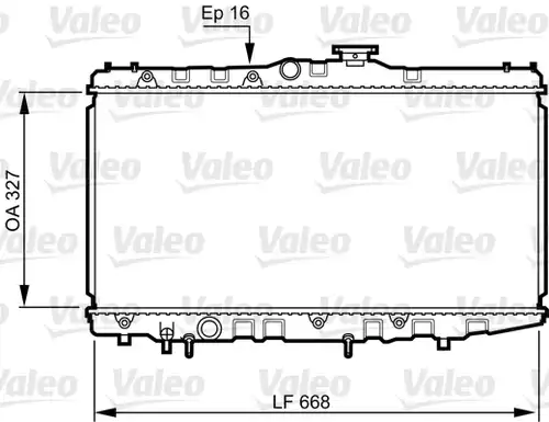 воден радиатор VALEO 731105