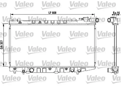 воден радиатор VALEO 731106