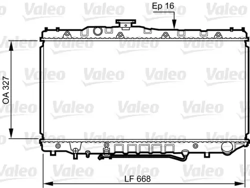 воден радиатор VALEO 731110