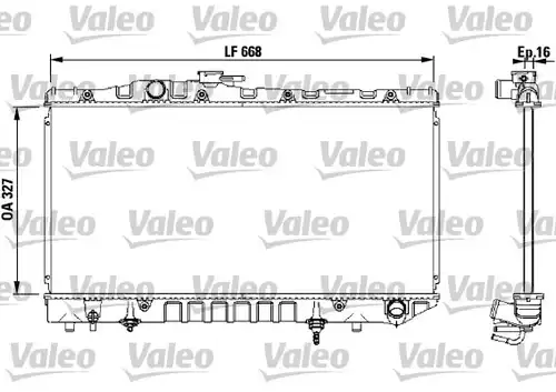 воден радиатор VALEO 731114