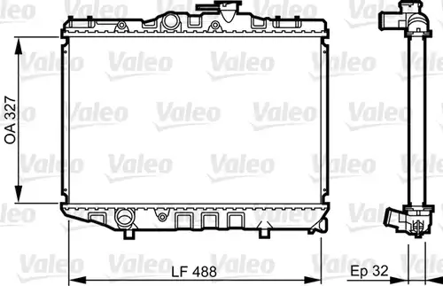 воден радиатор VALEO 731122