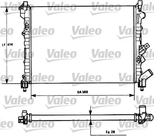 воден радиатор VALEO 731128