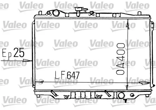 воден радиатор VALEO 731139
