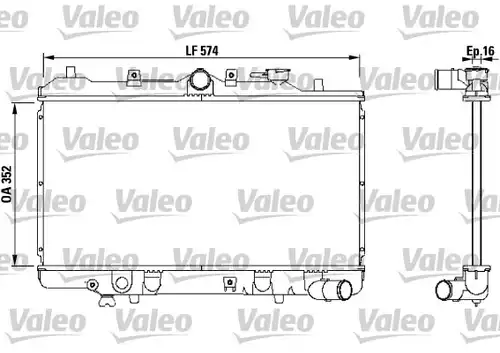 воден радиатор VALEO 731142
