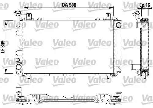 воден радиатор VALEO 731147