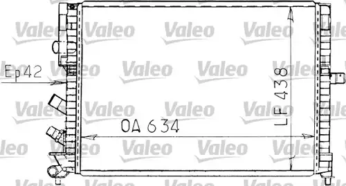 воден радиатор VALEO 731162