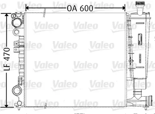воден радиатор VALEO 731165