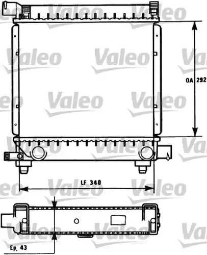 воден радиатор VALEO 731172