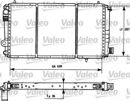 воден радиатор VALEO 731173