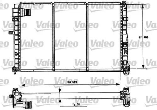 воден радиатор VALEO 731185