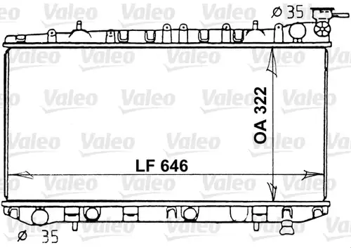 воден радиатор VALEO 731202