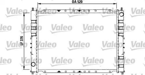 воден радиатор VALEO 731212