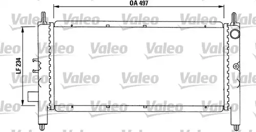 воден радиатор VALEO 731215