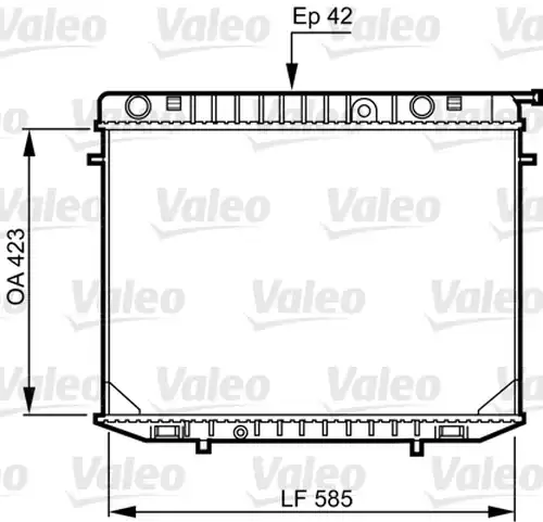 воден радиатор VALEO 731237