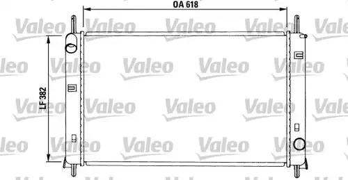 воден радиатор VALEO 731257