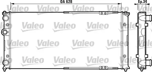 воден радиатор VALEO 731264