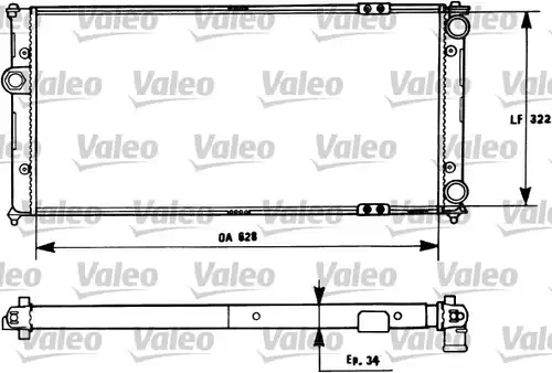 воден радиатор VALEO 731266