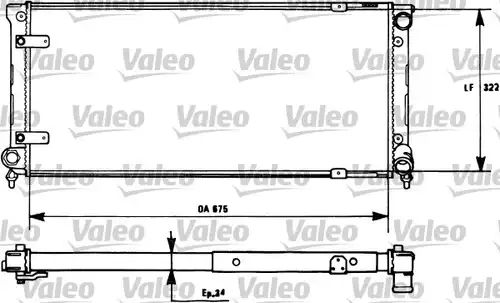 воден радиатор VALEO 731271