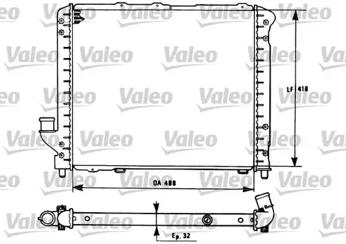 воден радиатор VALEO 731281