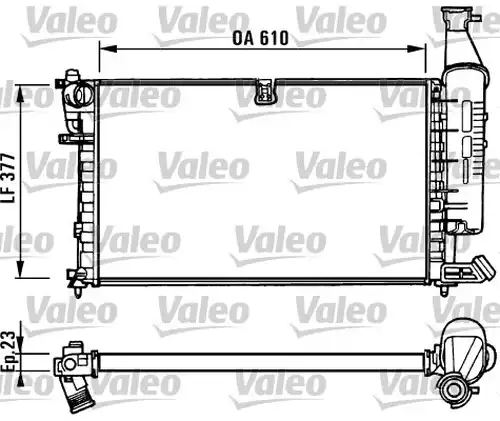воден радиатор VALEO 731296