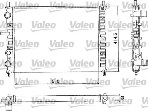 воден радиатор VALEO 731302