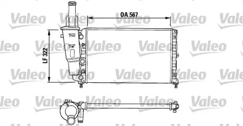 воден радиатор VALEO 731374