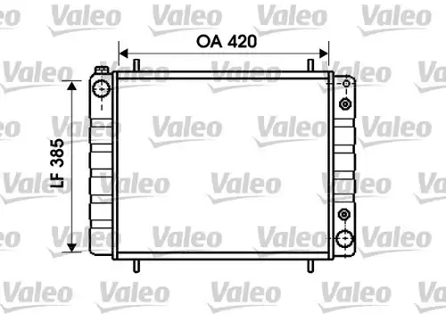 воден радиатор VALEO 731406