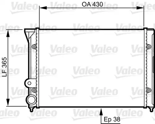 воден радиатор VALEO 731409
