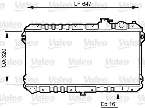 воден радиатор VALEO 731437