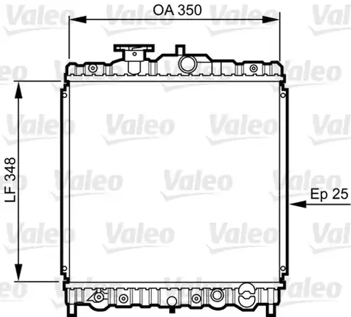 воден радиатор VALEO 731459