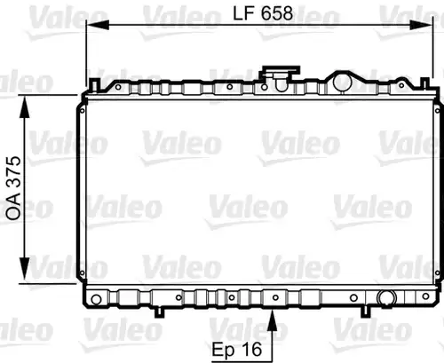 воден радиатор VALEO 731462