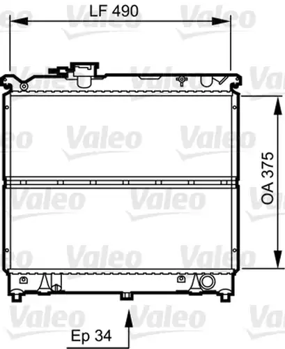 воден радиатор VALEO 731463