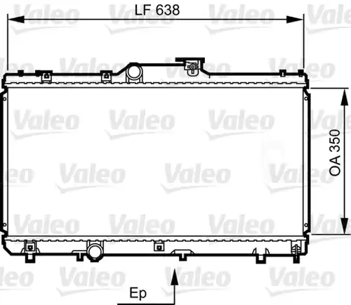 воден радиатор VALEO 731464