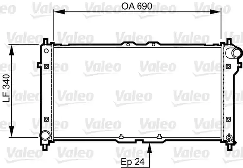 воден радиатор VALEO 731466